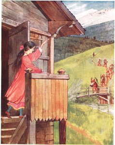 Pamuk Prenses, 'Bir Resimli Şarkı Kitabı'ndan bir çizim, 1910