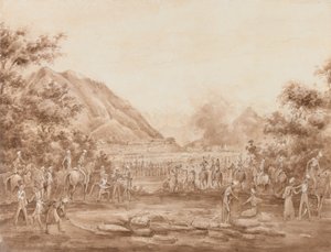 Büyük çarşı yanıyor, Kabil by George Alfred Croly