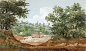Highgate Tüneli kazılarından bir görünüm, Londra, 1812 by George Arnald