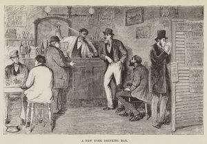 New York İçki Barı by George Augustus Sala