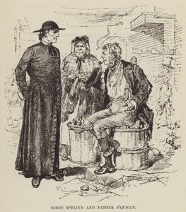 Biddy MFlinn ve Peder OQuigly by George Augustus Sala