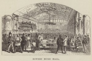 Bowery Müzik Salonu by George Augustus Sala