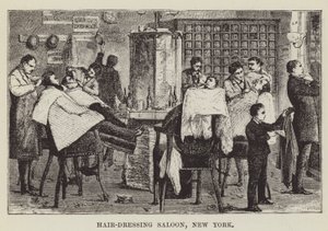 Kuaför Salonu, New York by George Augustus Sala