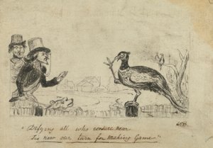 Avcılara meydan okuyan sülün by George Augustus Sala