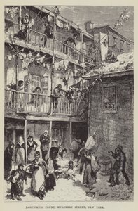 Ragpickers Mahkemesi, Mulberry Caddesi, New York by George Augustus Sala