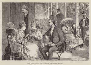 Büyük Bir Amerikan Otelinin Kolonatı by George Augustus Sala
