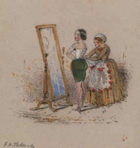 Kadın Giydirme, Hizmetçi ile by George Augustus Sala