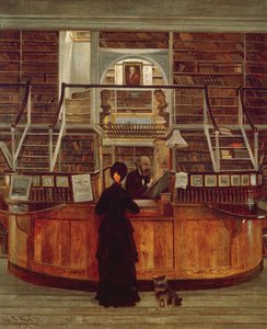 Philadelphia Kütüphanesi, 1875 by George Bacon Wood