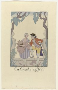 1925 için Falbalas ve Fanfreluches: La Cruche caffee by George Barbier
