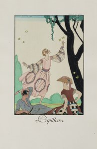 Fırfırlar ve fırfırlar: Kelebekler, 1921. by George Barbier