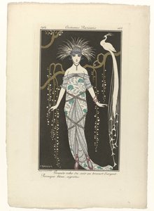 Journal des Dames et des Modes, Costumes Parisiens, 1914, No. 168: Büyük gece elbisesi (...)