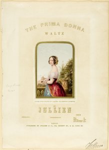Gelin, The Prima Donna Waltz notaları için kapak by George Baxter