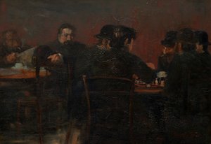 satranç oyuncuları by George Benjamin Luks