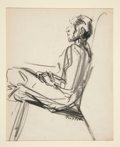 oturan adam by George Benjamin Luks
