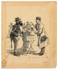 Sokak Satıcısı, c.1895 (kağıt üzerine mürekkep)
