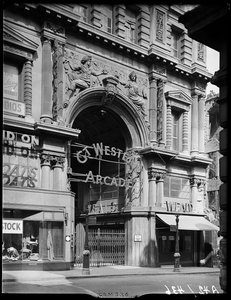 Great Western Arcade, Temple Row, Birmingham, 1941. by George Bernard Mason