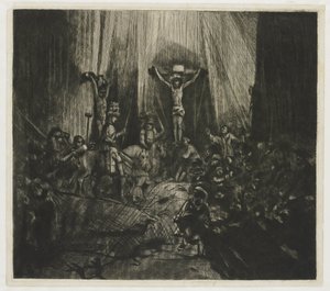 İki Hırsız Arasında Çarmıha Gerilmiş İsa: 'Üç Haç' by George Bickham (II)
