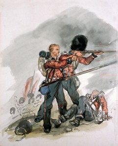 Savaşta iki Muhafızın son direnişi, yaklaşık 1854