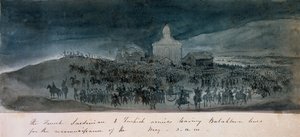 Fransız, Sardunya ve Türk ordularının keşif için Balaklava hatlarını terk etmeleri, 1854 dolayları