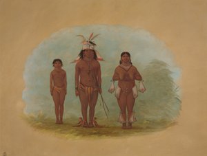 Bir Chetibo Ailesi, 18541869. by George Catlin