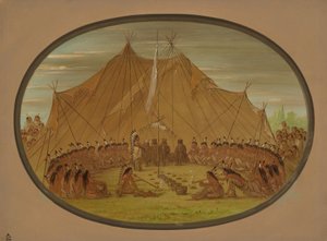 Bir Köpek Bayramı - Sioux, 18611869. by George Catlin