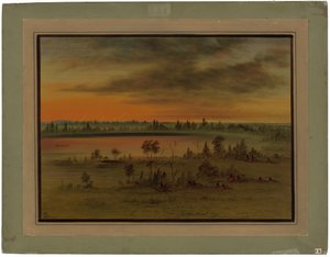 Bir Siyu Savaş Partisi by George Catlin