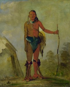 Aih-no-wa, The Fire, Fox Medicine Man, 1835. by George Catlin