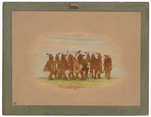 eğlenceli dans - saukie by George Catlin