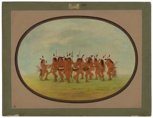 eğlenceli dans - sioux by George Catlin