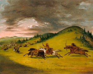Sioux ile Sac ve Fox Arasındaki Savaş, 1846-1848. by George Catlin