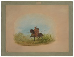 Atlı Gelin ve Damat - Connibo by George Catlin