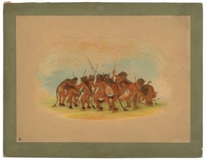 Bufalo Dansı - Mandan by George Catlin