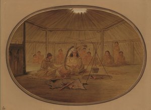 Catlin, Mandan Şefi Tarafından Ziyafet Edildi, 18611869. by George Catlin