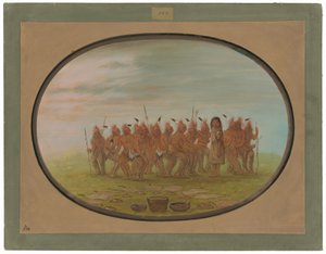 Berdache için Dans - Saukie by George Catlin