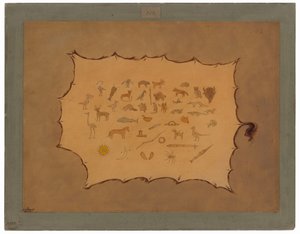 Bir Ojibbeway Cüppesinin Faksimilesi by George Catlin