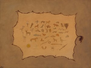 Bir Ojibbeway Elbisesinin Faksimilesi, 18611869. by George Catlin
