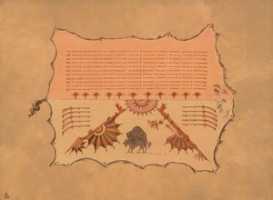 Bir Omaha Cüppesinin tıpkıbasımı, 18611869. by George Catlin