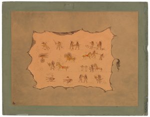 Mah-to-toh-pa Cüppesinin tıpkıbasımı - Mandan by George Catlin