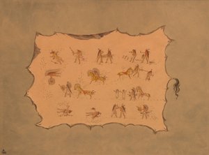 Mah-to-toh-pa Cüppesinin tıpkıbasımı - Mandan, 18611869. by George Catlin