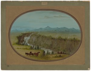 Yılan Nehri Şelaleleri by George Catlin