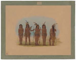 Beş Karayip Kızılderilisi by George Catlin