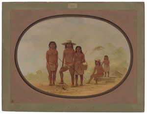 Beş Maya Kızılderili by George Catlin