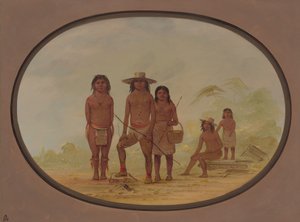 Beş Maya Kızılderili, 18551869. by George Catlin