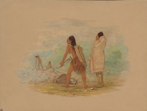 Düz kafalı Kızılderililer, 1861. by George Catlin