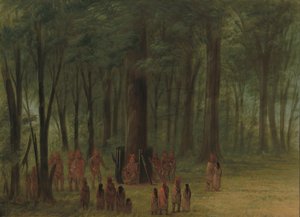 Kara Şahin'in Cenazesi - Saukie, 18611869. by George Catlin