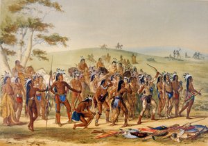 Ok Oyunu (renkli taş) by George Catlin