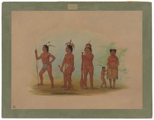 Kıvrımlı Kızılderililer by George Catlin