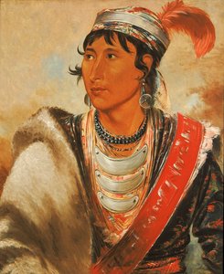 Láh-shee, Licker, "Creek Billy" olarak adlandırılır by George Catlin