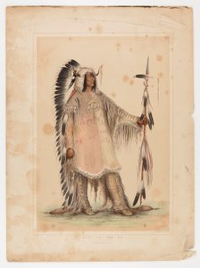 Mah-to-toh-pa, Mandan Şefi by George Catlin