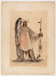Mah-to-toh-pa, Mandan Şefi by George Catlin